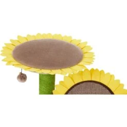 Frisco Sunflower Cat Scratching Post, Two Post With Lounger -Pet Supplies Store 296688 PT3. AC SS1800 V1632855992