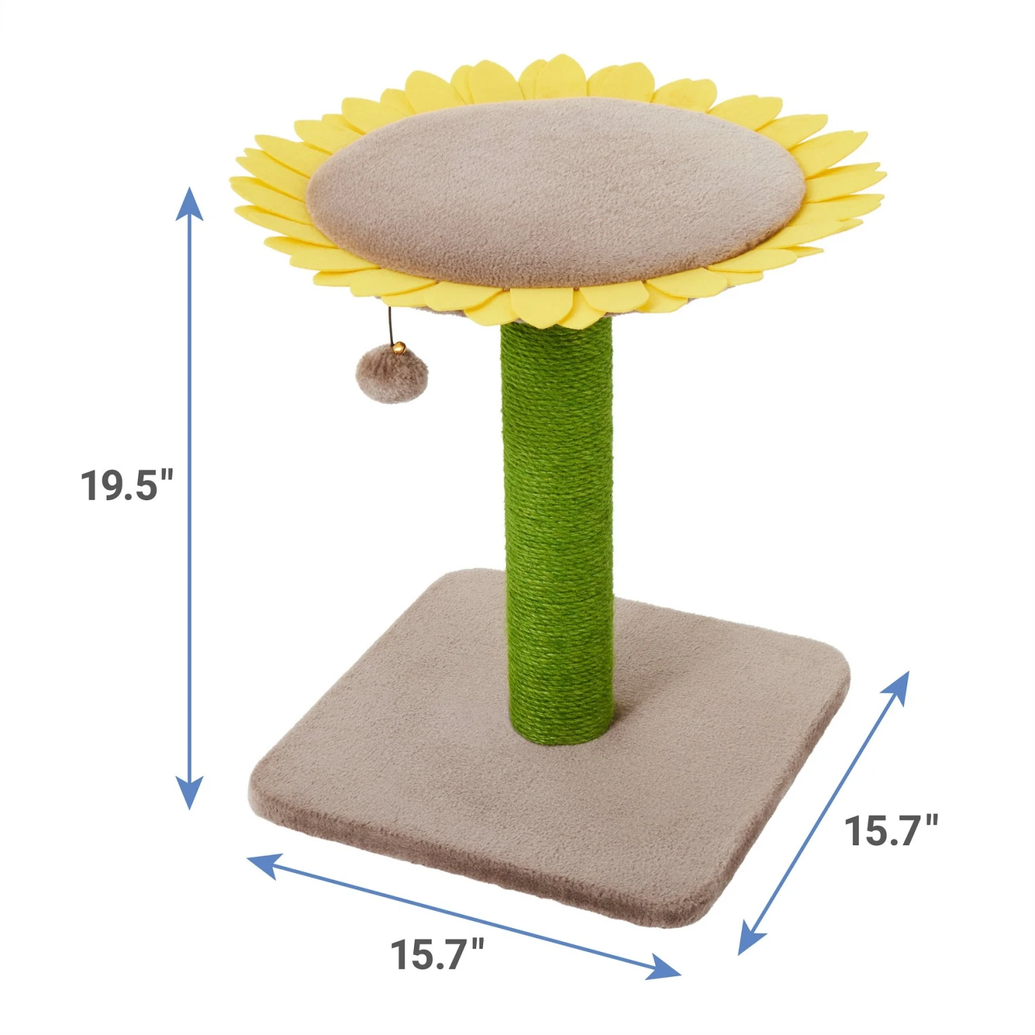 Frisco Sunflower Cat Scratching Post, Single Post 4 Frisco Sunflower Cat Scratching Post, Single Post - Image 2