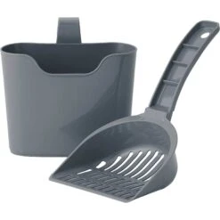 Frisco Plastic Litter Scooper With Caddy & IRIS USA Open Top Litter Box With Scatter Shield -Pet Supplies Store 298166 PT2. AC SS1800 V1623196049