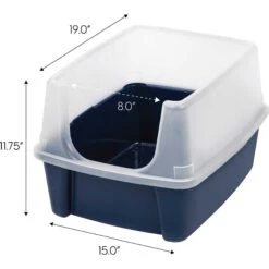 Frisco Plastic Litter Scooper With Caddy & IRIS USA Open Top Litter Box With Scatter Shield -Pet Supplies Store 298166 PT5. AC SS1800 V1623196667