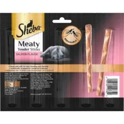 Sheba Meaty Tender Sticks Salmon Flavored Soft Adult Cat Treats & Frisco Plush, Teaser, Ball & Tunnel Variety Pack Cat Toy With Catnip -Pet Supplies Store 298508 PT2. AC SS1800 V1623201162