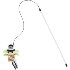 STAR WARS New Year's Eve THE MANDALORIAN GROGU Teaser Wand Cat Toy With Catnip