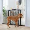 Frisco Metal Geometric Pattern Extra Wide Auto-close Dog Gate -Pet Supplies Store 299512 MAIN. AC SS1800 V1627305457