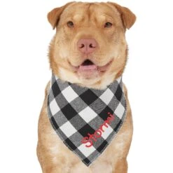 Frisco Buffalo Check Embroidered Personalized Dog & Cat Bandana -Pet Supplies Store 301162 PT6. AC SS1800 V1628536015