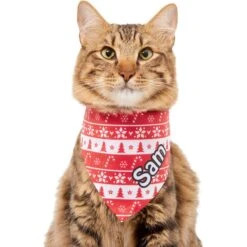 Frisco Fair Isle Personalized Dog & Cat Bandana -Pet Supplies Store 301357 PT7. AC SS1800 V1628100084