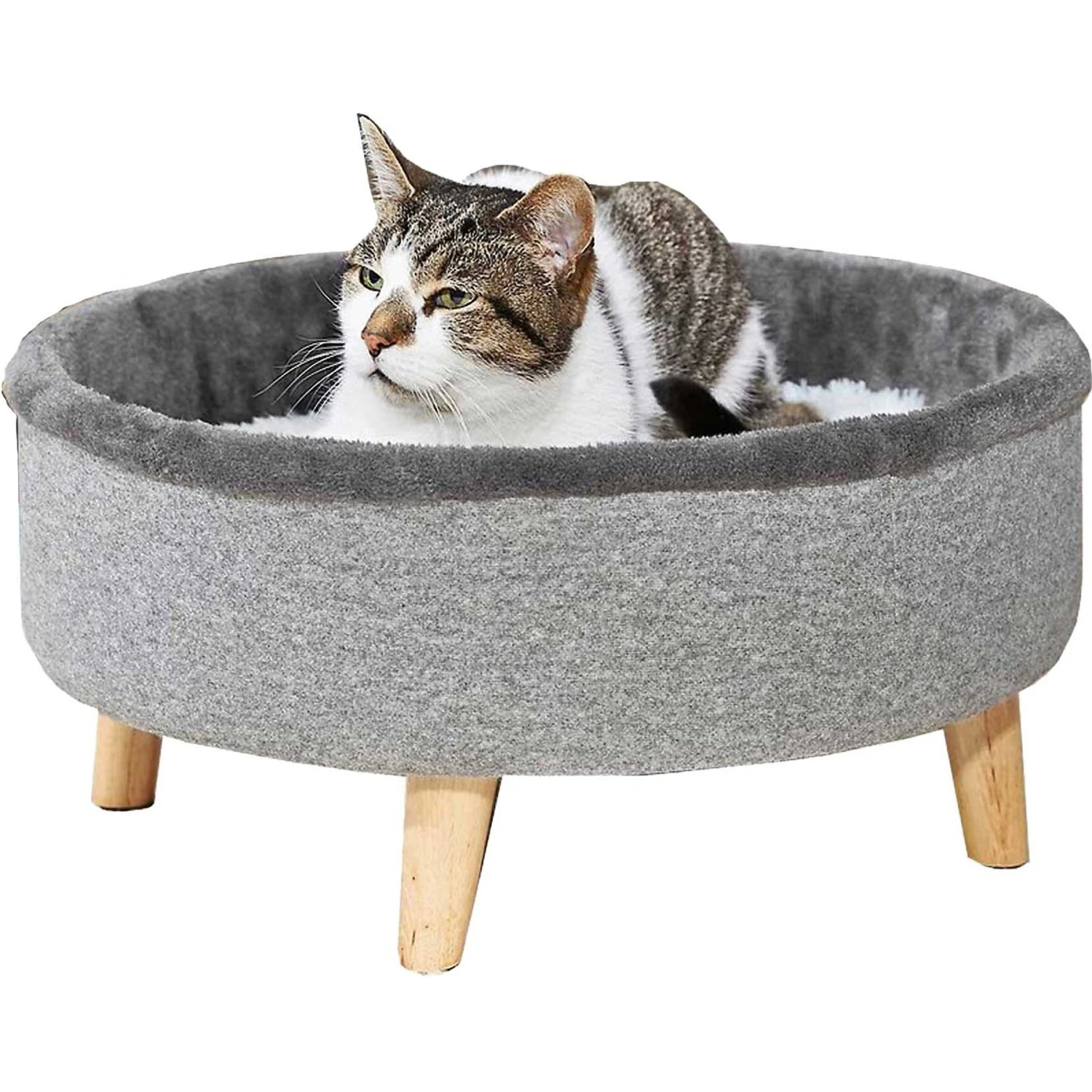Frisco Modern Round Elevated Cat Bed & Frisco Modern Tunnel Elevated Cat Bed 4 Frisco Modern Round Elevated Cat Bed & Frisco Modern Tunnel Elevated Cat Bed - Image 2