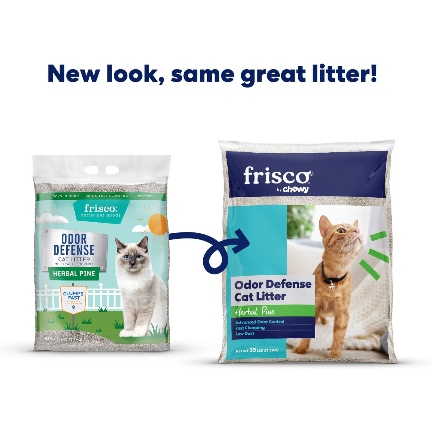 Frisco Odor Defense Herbal Pine Scented Clumping Clay Cat Litter 4 Frisco Odor Defense Herbal Pine Scented Clumping Clay Cat Litter - Image 2