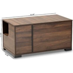 Baxton Studio Vere 2-Door Cat Litter Box Cover House -Pet Supplies Store 307851 PT7. AC SS1800 V1624311214