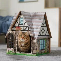 Frisco Tudor House Cardboard Cat House -Pet Supplies Store 308815 PT4. AC SS1800 V1696968878
