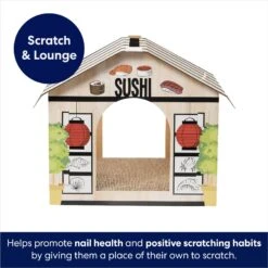 Frisco Sushi Shop Cardboard Cat House -Pet Supplies Store 308827 PT2. AC SS1800 V1678125453
