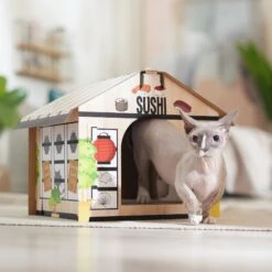 Frisco Sushi Shop Cardboard Cat House -Pet Supplies Store 308827 PT3. AC SS1800 V1676566490