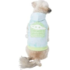 STAR WARS THE MANDALORIAN GROGU "The Force Is Strong" Tie Dye Dog & Cat Hoodie