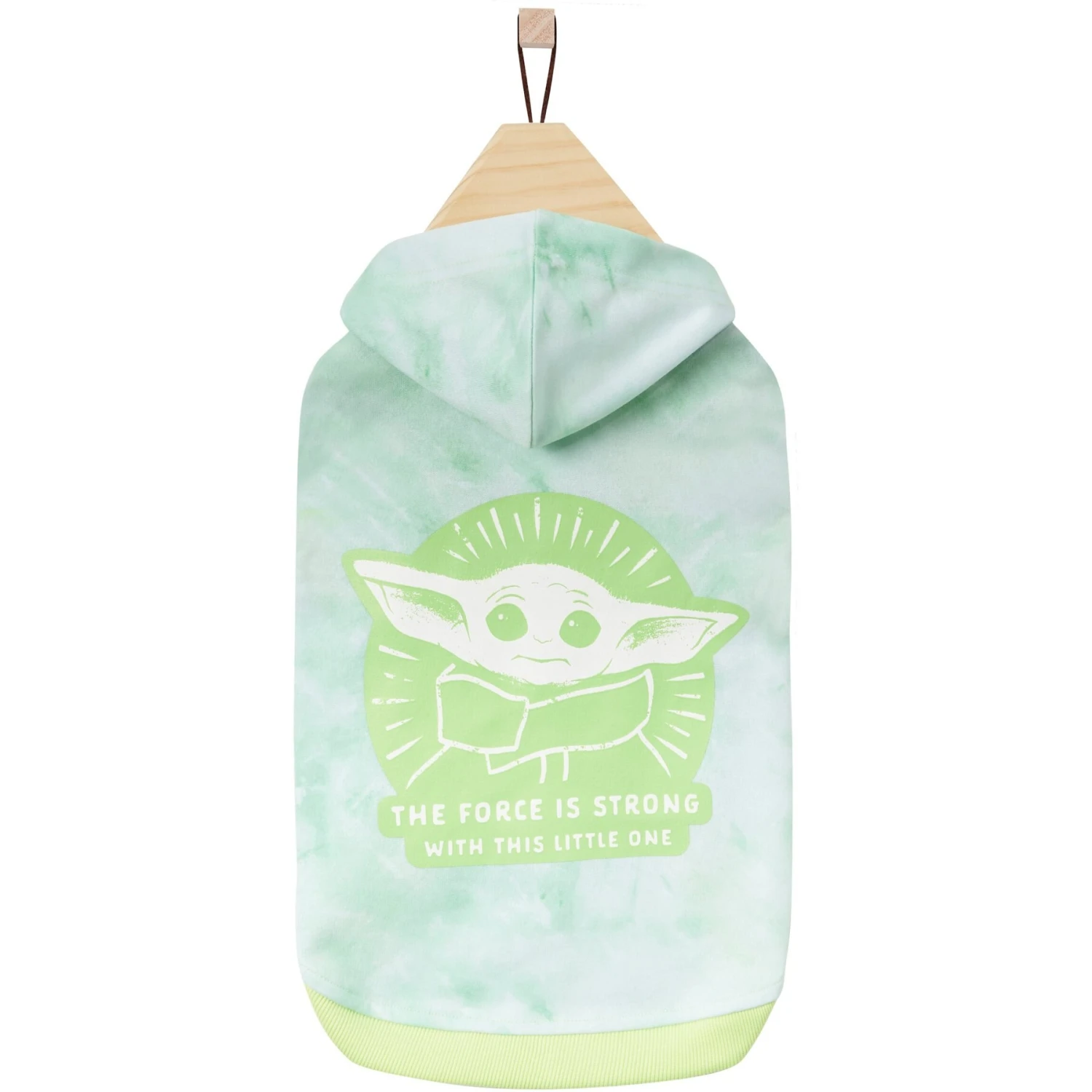 STAR WARS THE MANDALORIAN GROGU "The Force Is Strong" Tie Dye Dog & Cat Hoodie 6 STAR WARS THE MANDALORIAN GROGU "The Force Is Strong" Tie Dye Dog & Cat Hoodie - Image 4
