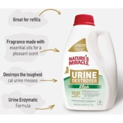 Nature's Miracle Cat Urine Destroyer Plus Enzymatic Formula Stain Remover Refill, 1-gal Bottle -Pet Supplies Store 313855 PT3. AC SS1800 V1701116479