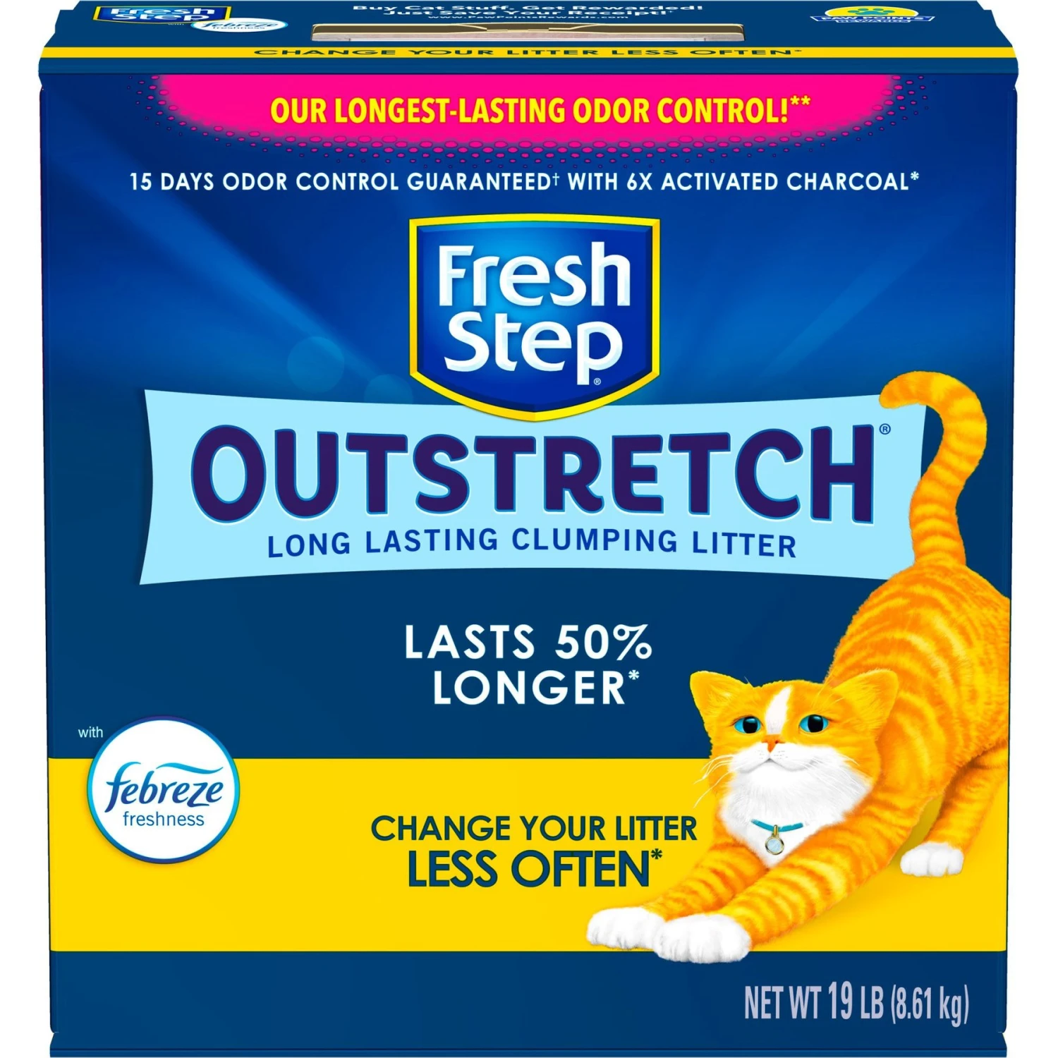 Fresh Step Outstretch Concentrated Febreze Freshness Scented Clumping Clay Cat Litter 9 Fresh Step Outstretch Concentrated Febreze Freshness Scented Clumping Clay Cat Litter - Image 7