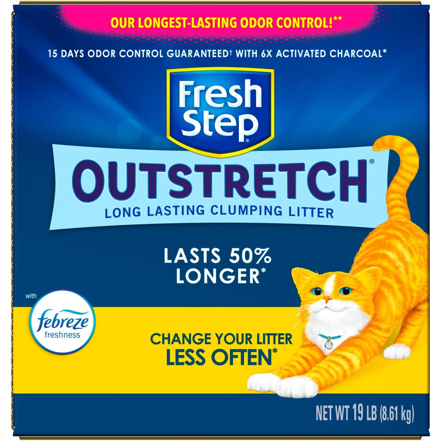 Fresh Step Outstretch Concentrated Febreze Freshness Scented Clumping Clay Cat Litter 10 Fresh Step Outstretch Concentrated Febreze Freshness Scented Clumping Clay Cat Litter - Image 8