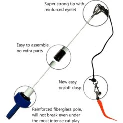 Pet Fit For Life 4-Piece Bundle Interactive Swimming Fish + Feather Wand Cat Toy -Pet Supplies Store 316698 PT4. AC SS1800 V1632174988