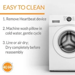 K&H Pet Products Mother's Heartbeat Kitty Heart Pillow -Pet Supplies Store 316728 PT4. AC SS1800 V1637626652
