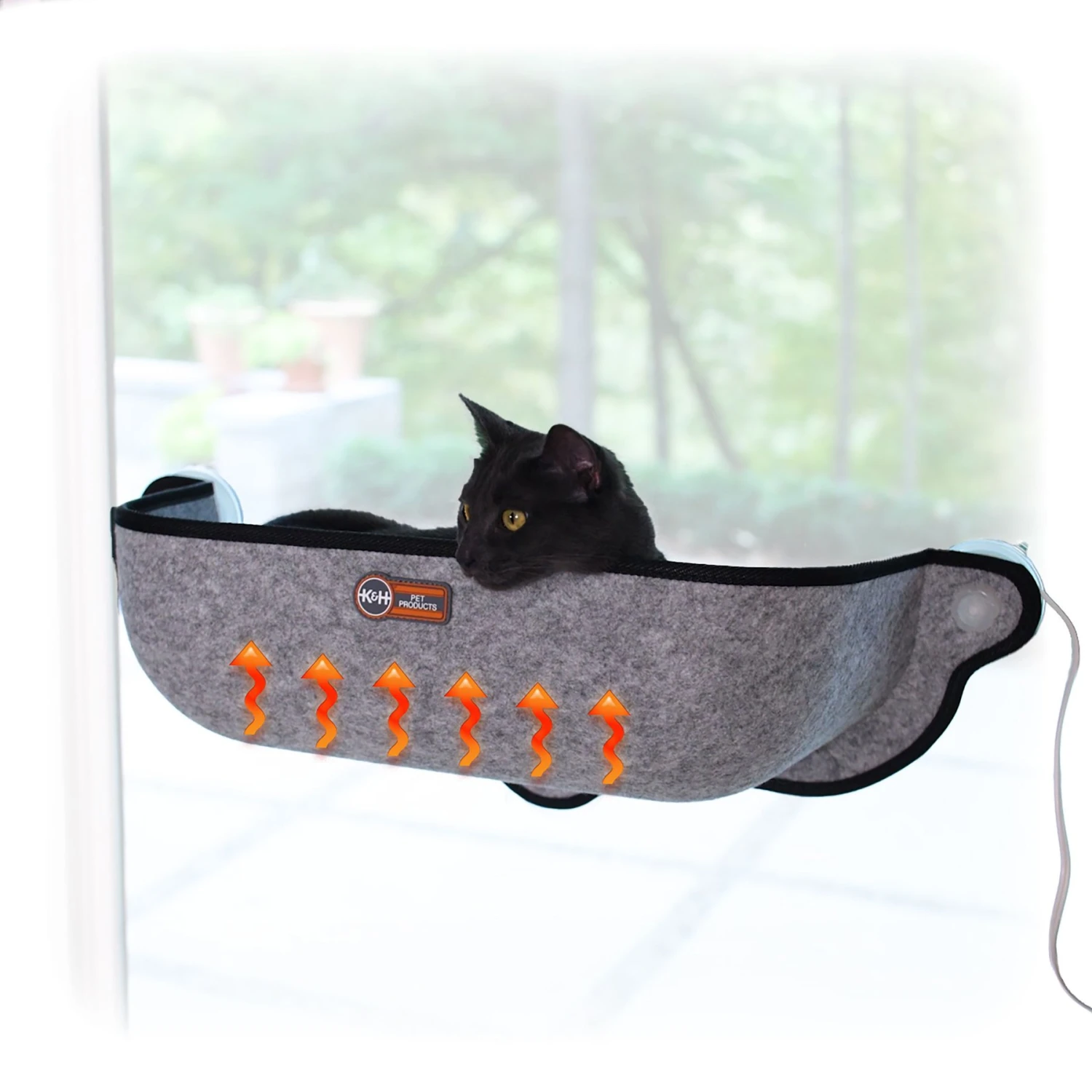 K&H Pet Products EZ Mount Thermo-Kitty Window Cat Bed 3 K&H Pet Products EZ Mount Thermo-Kitty Window Cat Bed