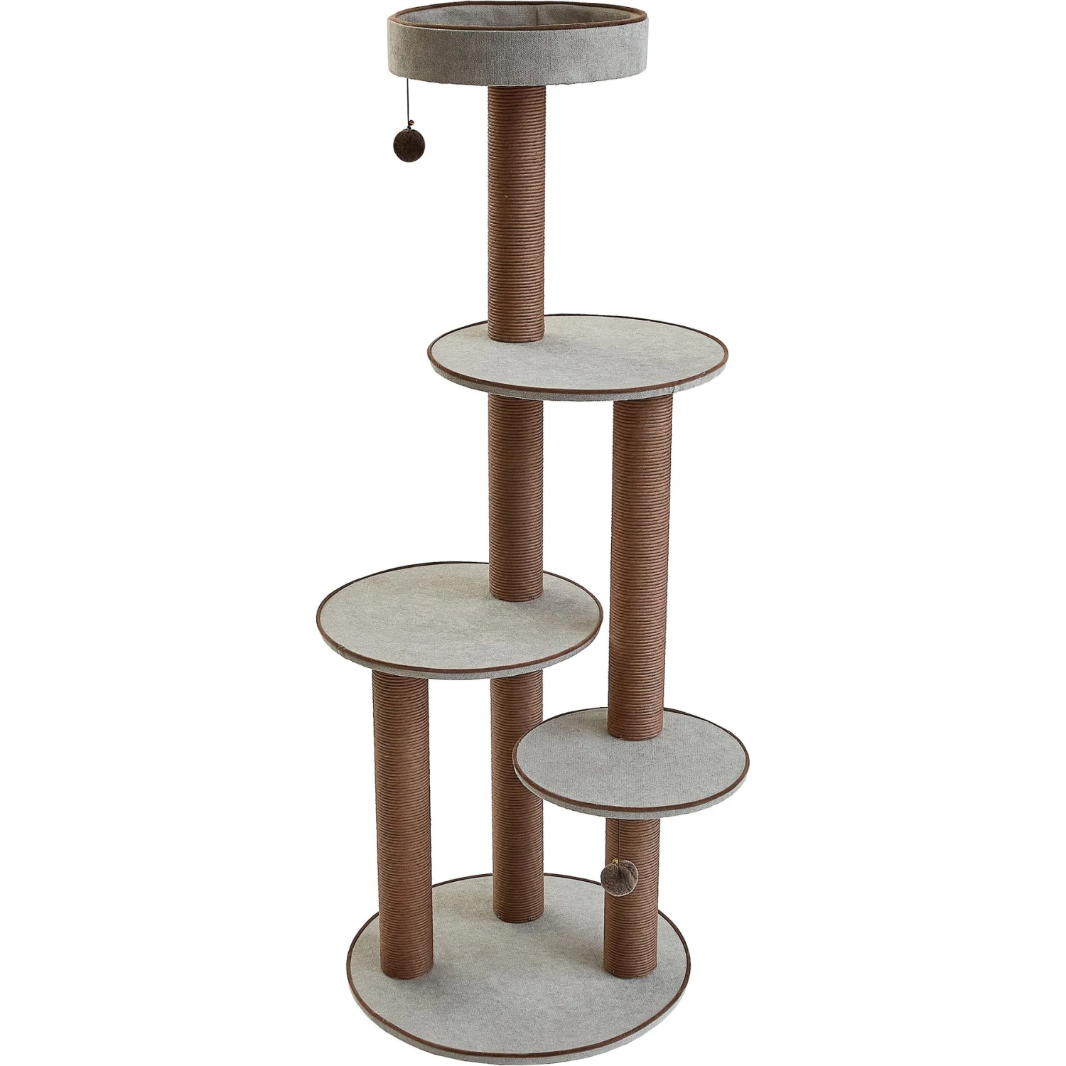 Two By Two The Pine 59-in Cat Tree, Gray 3 Two By Two The Pine 59-in Cat Tree, Gray