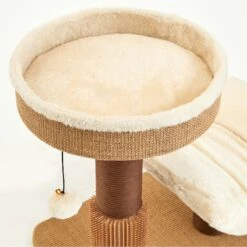 Two By Two The Yaupon 21.5-in Cat Tree & Lounger, Beige -Pet Supplies Store 316950 PT5. AC SS1800 V1642634208