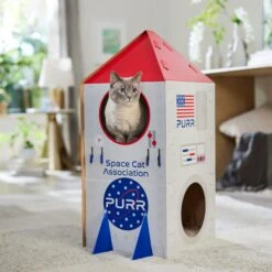 Frisco Spaceship Cardboard Cat House, 2-Story 12 Frisco Spaceship Cardboard Cat House, 2-Story -Pet Supplies Store 317721 PT4. AC SS1800 V1688677264