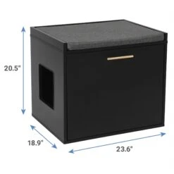 Frisco Drop Down Door Bench Cat Litter Box Cover -Pet Supplies Store 322629 PT2. AC SS1800 V1653488860