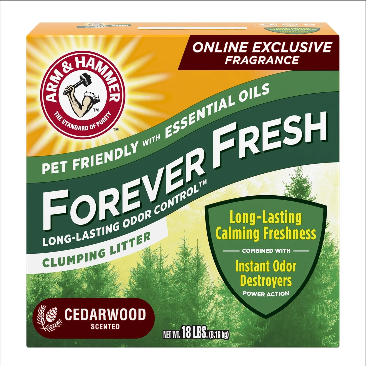 Arm & Hammer Litter Forever Fresh Cedarwood Clumping Cat Litter 3 Arm & Hammer Litter Forever Fresh Cedarwood Clumping Cat Litter