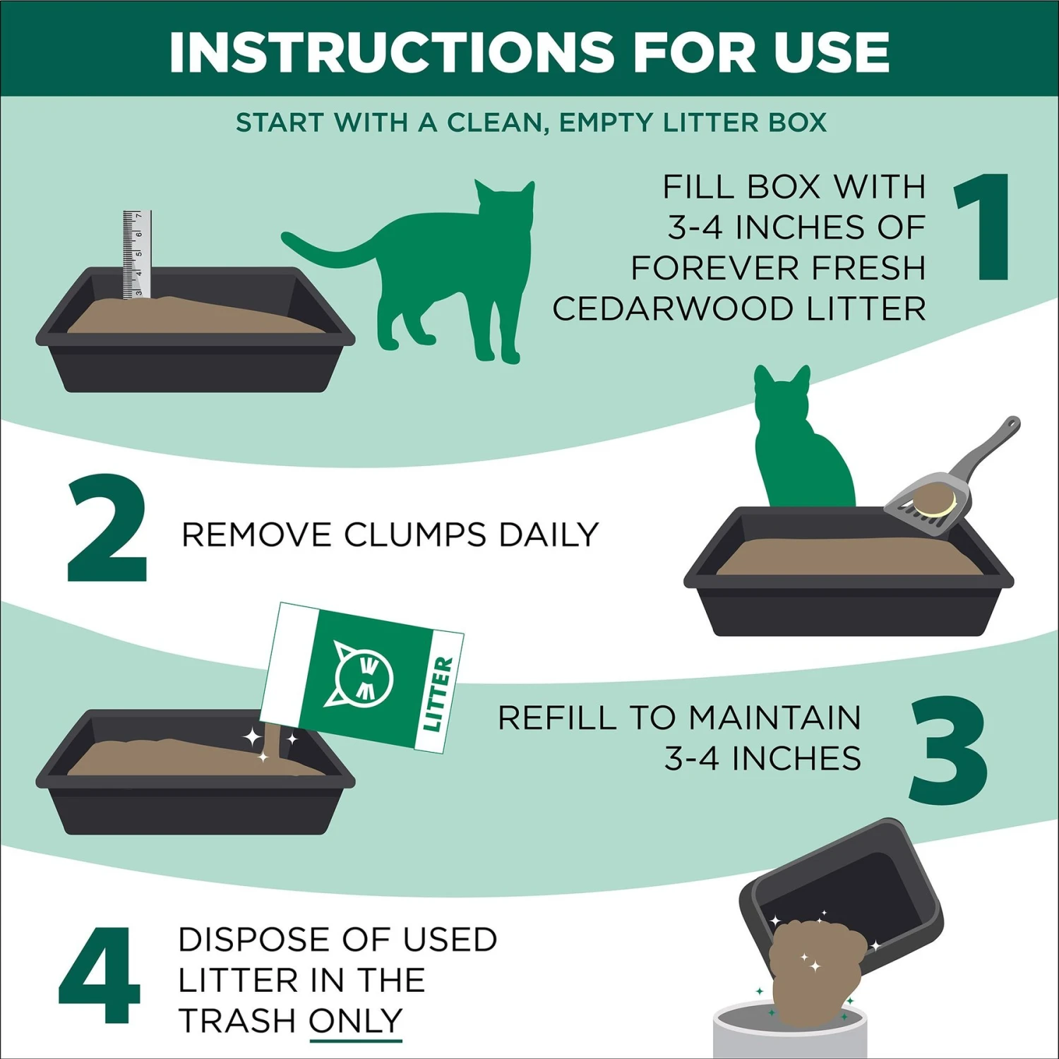 Arm & Hammer Litter Forever Fresh Cedarwood Clumping Cat Litter 7 Arm & Hammer Litter Forever Fresh Cedarwood Clumping Cat Litter - Image 5