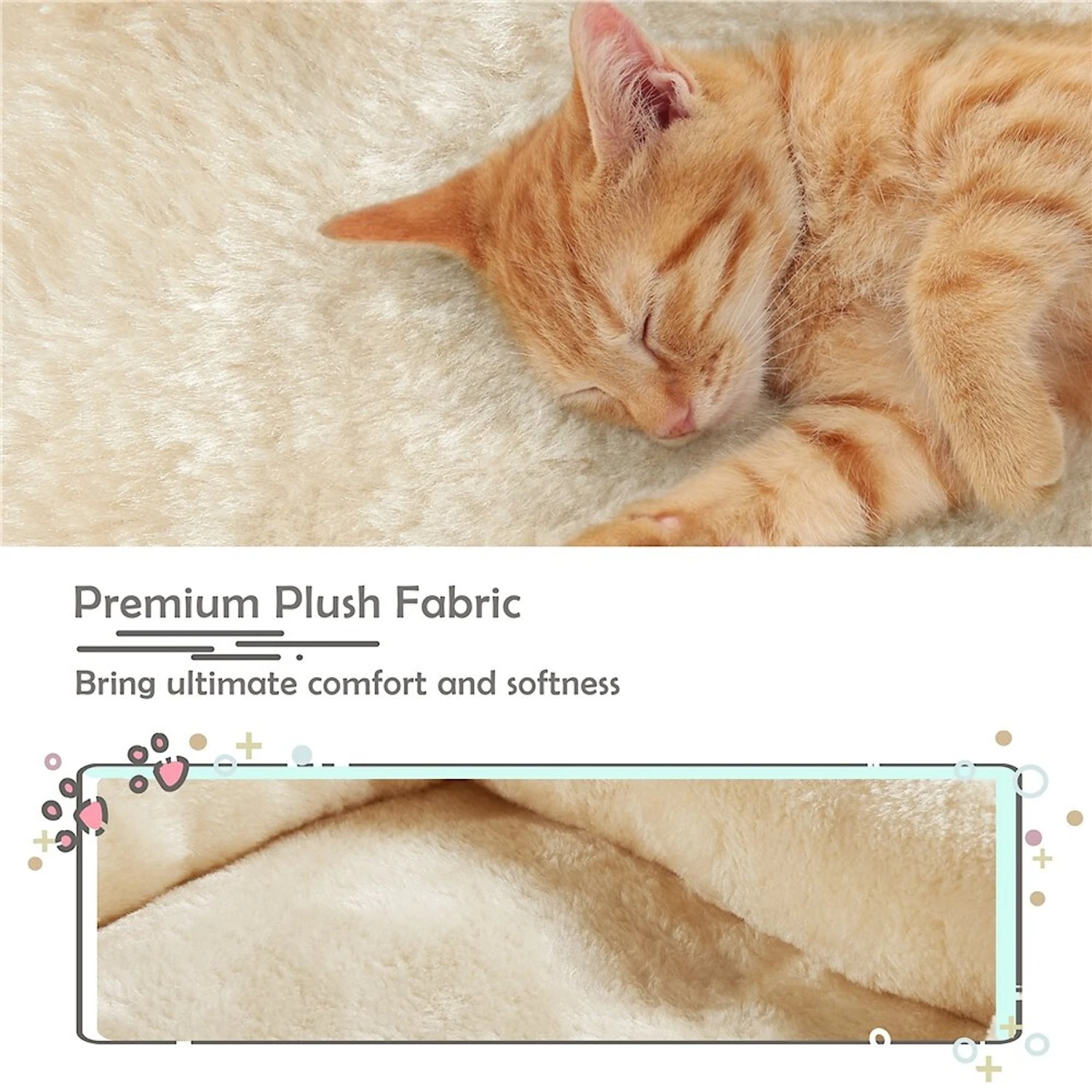 Yaheetech 2-Level 23.5-in Plush Cat Tree & Condo 6 Yaheetech 2-Level 23.5-in Plush Cat Tree & Condo - Image 4