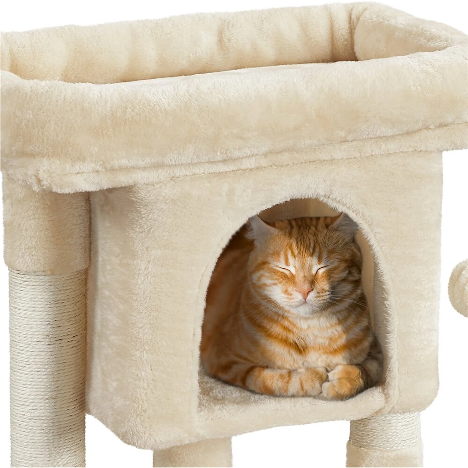 Yaheetech 2-Level 23.5-in Plush Cat Tree & Condo 8 Yaheetech 2-Level 23.5-in Plush Cat Tree & Condo - Image 6