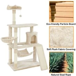 Yaheetech 63.5-in Plush Cat Tree & Condo 14 Yaheetech 63.5-in Plush Cat Tree & Condo -Pet Supplies Store 325702 PT3. AC SS1800 V1686153897