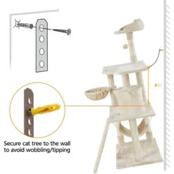 Yaheetech 63.5-in Plush Cat Tree & Condo 19 Yaheetech 63.5-in Plush Cat Tree & Condo -Pet Supplies Store 325702 PT8. AC SS1800 V1686153683