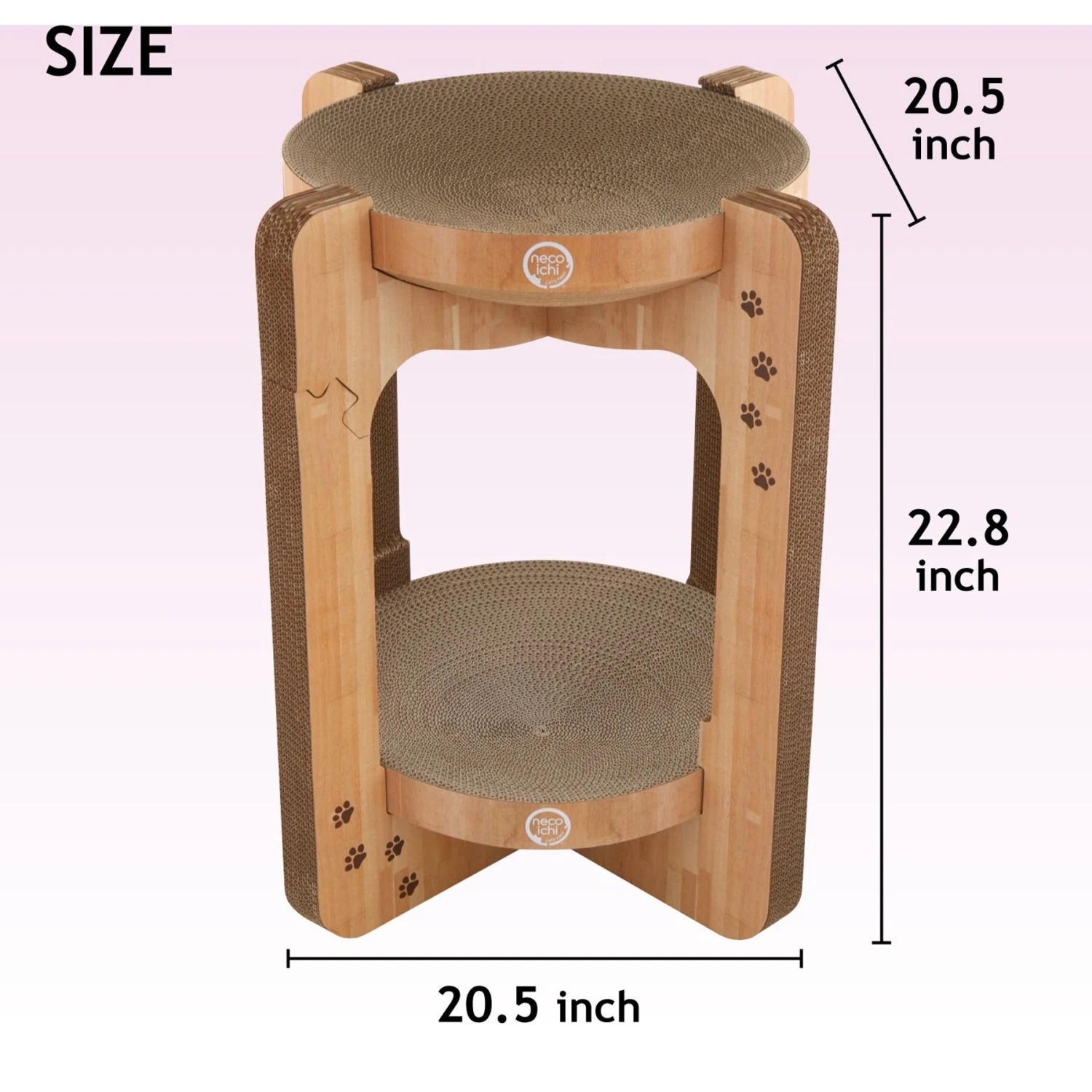Necoichi Cozy Cat Scratcher Tower Toy 7 Necoichi Cozy Cat Scratcher Tower Toy - Image 5