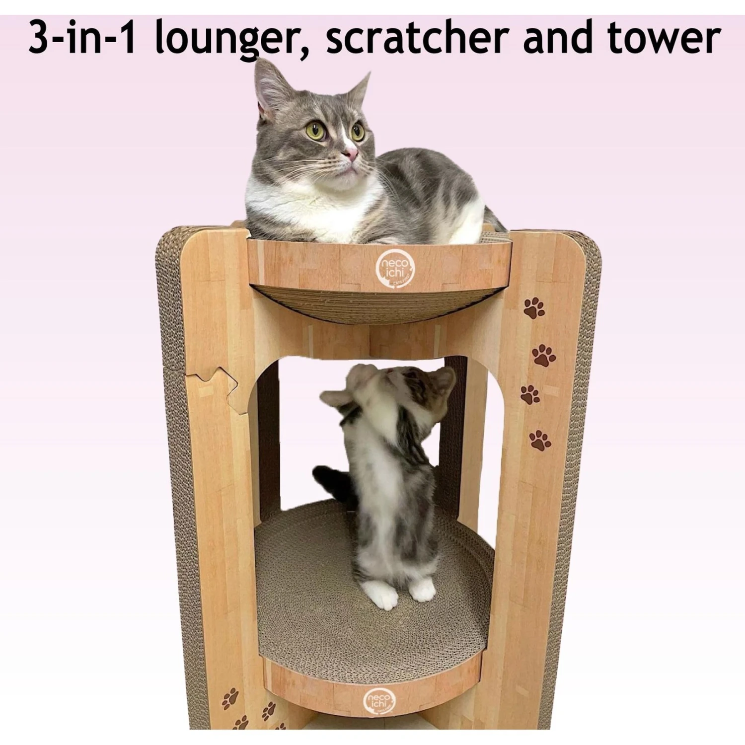 Necoichi Cozy Cat Scratcher Tower Toy 8 Necoichi Cozy Cat Scratcher Tower Toy - Image 6