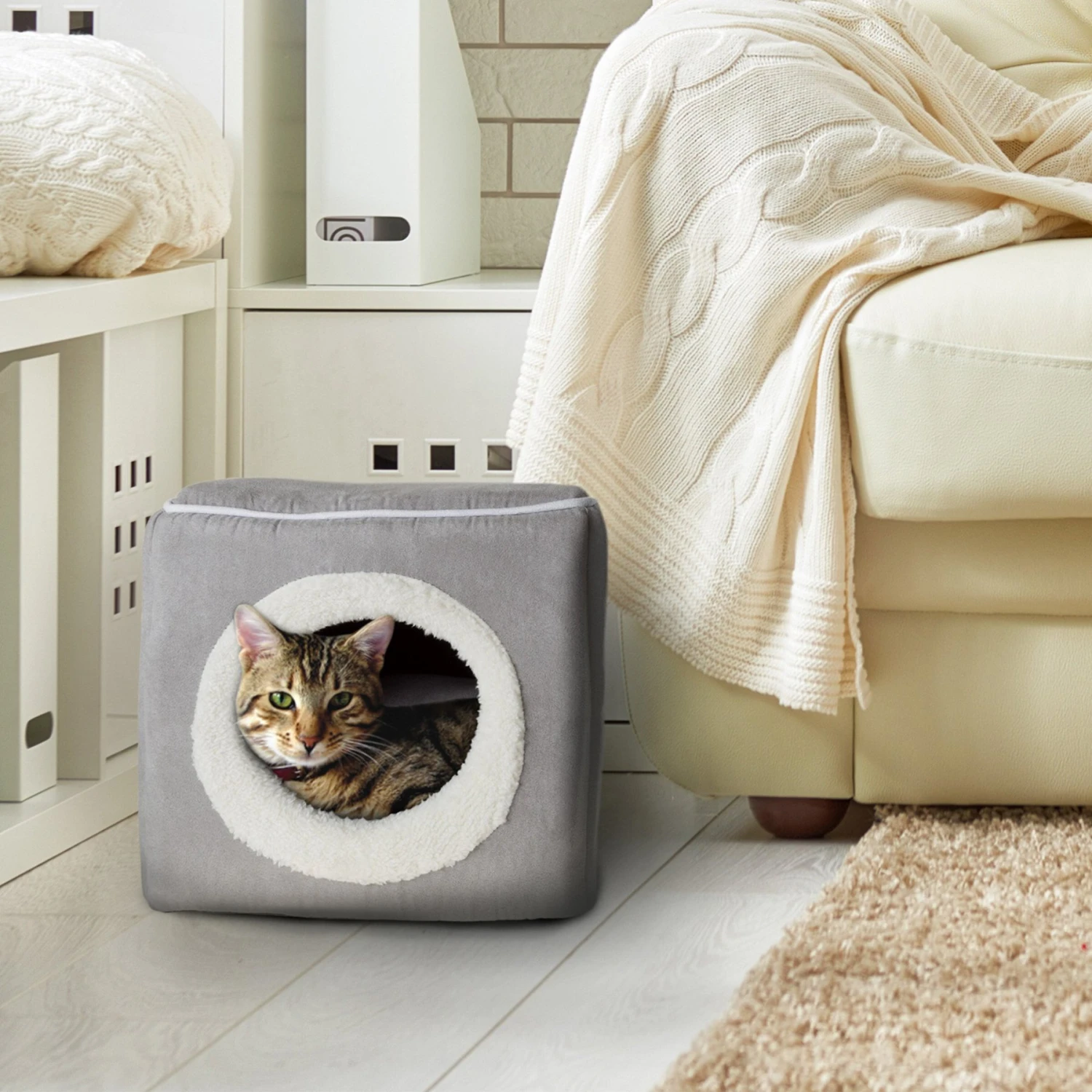 Pet Adobe Enclosed Cat Bed 3 Pet Adobe Enclosed Cat Bed