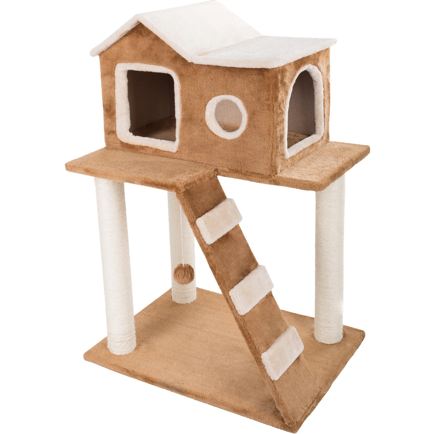 Pet Adobe 3-Tier 34.5-in Sisal Cat Tree 9 Pet Adobe 3-Tier 34.5-in Sisal Cat Tree - Image 7