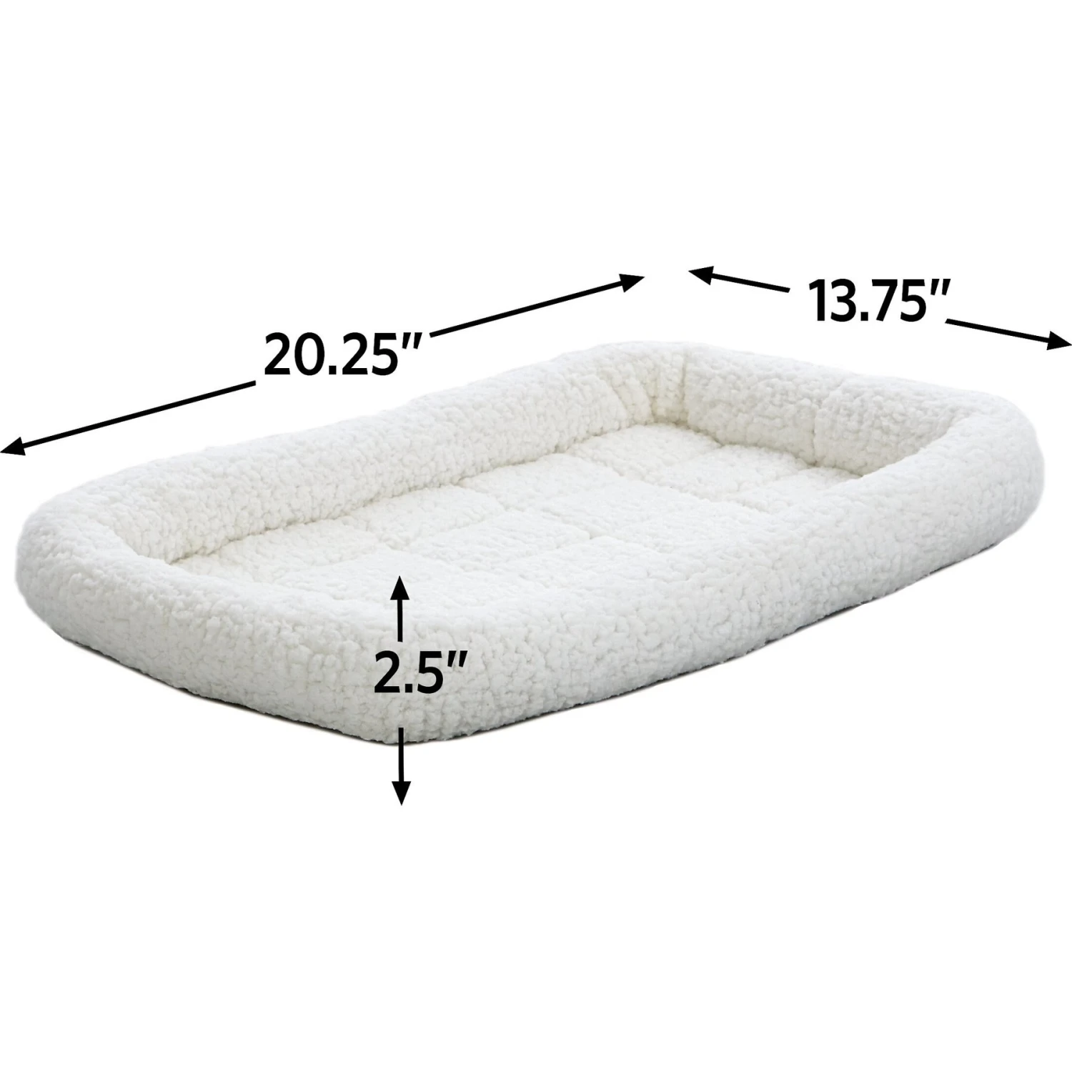 MidWest Homes For Pet Cat & Dog Carrier Bed, White 4 MidWest Homes For Pet Cat & Dog Carrier Bed, White - Image 2