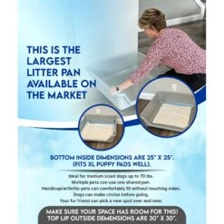 Shirley K's Senior Cat Litter Box, X-Large -Pet Supplies Store 347408 PT4. AC SS1800 V1679682947
