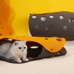 ZEZE "The Cheese" Adjustable Tunnel Cat Toy -Pet Supplies Store 347443 PT6. AC SS1800 V1657657091