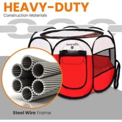 SereneLife Portable Foldable Dog & Cat Tent 11 SereneLife Portable Foldable Dog & Cat Tent -Pet Supplies Store 352805 PT2. AC SS1800 V1638400978