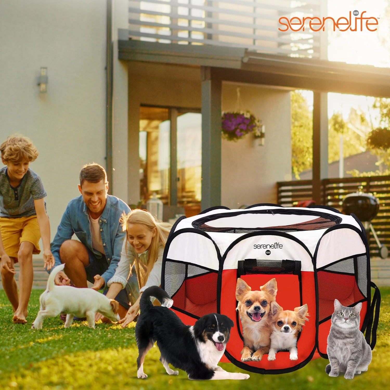 SereneLife Portable Foldable Dog & Cat Tent 8 SereneLife Portable Foldable Dog & Cat Tent - Image 6