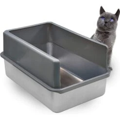 IPrimio Stainless Steel Cat Litter Box, X-Large