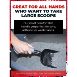 IPrimio Non Stick Coated Aluminum, Cat Scooper, X-Large, Black 12 IPrimio Non Stick Coated Aluminum, Cat Scooper, X-Large, Black -Pet Supplies Store 352824 PT4. AC SS1800 V1642533692
