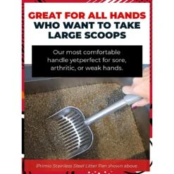 IPrimio Polished Aluminum, Cat Scooper, X-Large 11 IPrimio Polished Aluminum, Cat Scooper, X-Large -Pet Supplies Store 352826 PT4. AC SS1800 V1642529508