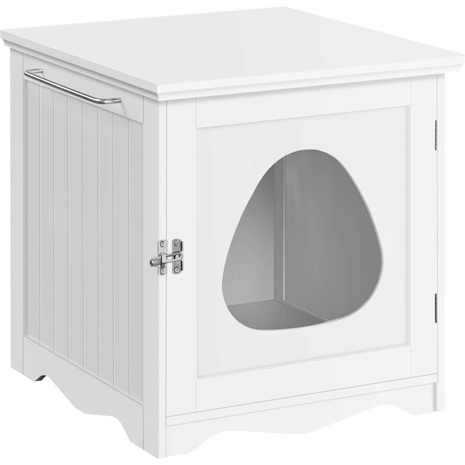 Yaheetech Washroom Bench Enclosed Cat House Cat Litter Box 4 Yaheetech Washroom Bench Enclosed Cat House Cat Litter Box - Image 2