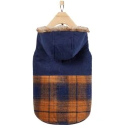 Frisco Mid-Heavyweight Plaid Fleece Lined Dog & Cat Coat -Pet Supplies Store 353885 PT4. AC SS1800 V1659726714