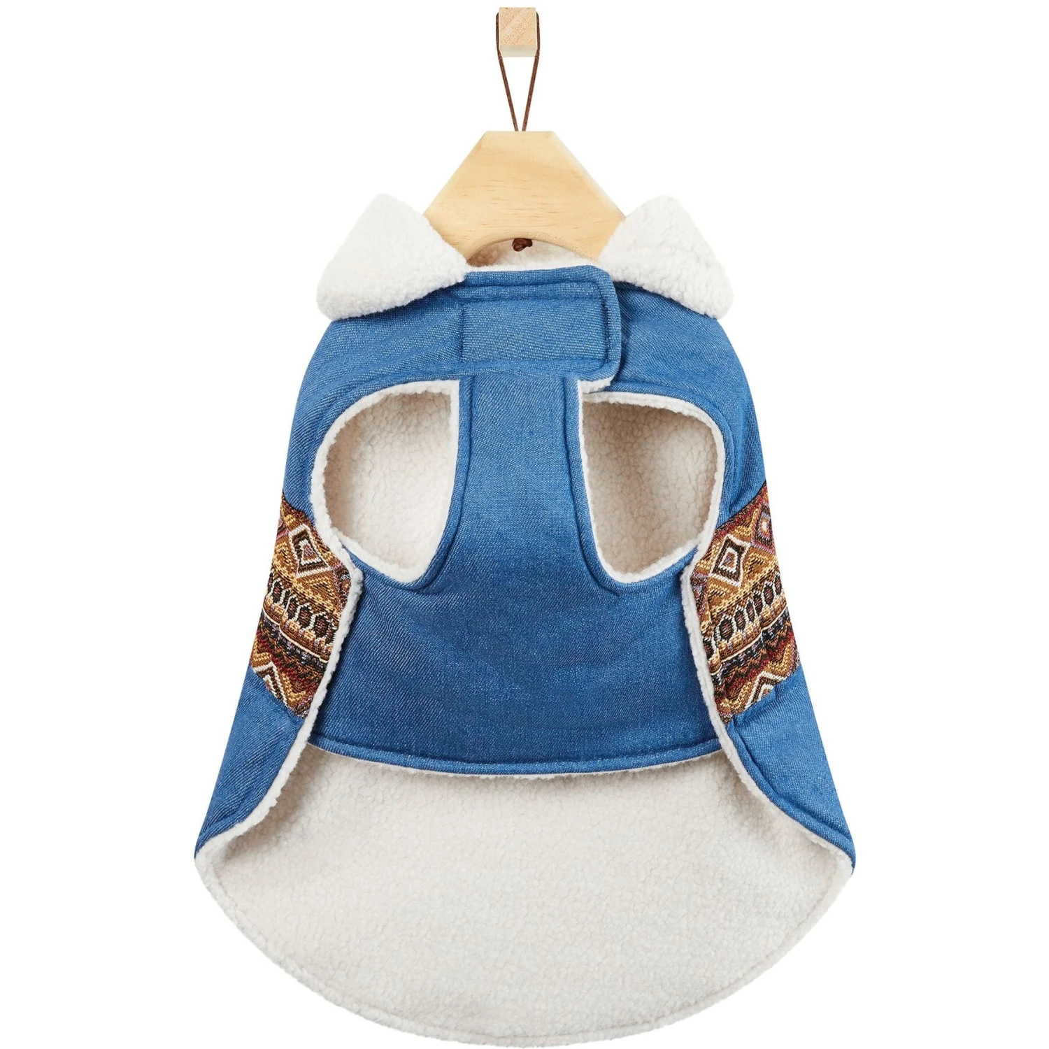 Frisco Mid-Heavyweight Western Fleece Lined Faux Zipper Dog & Cat Coat 7 Frisco Mid-Heavyweight Western Fleece Lined Faux Zipper Dog & Cat Coat - Image 5