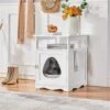Yaheetech End Table Cat Litter Box Enclosure With Wooden Structure Open Shelf 2 Yaheetech End Table Cat Litter Box Enclosure With Wooden Structure Open Shelf -Pet Supplies Store 354090 MAIN. AC SS1800 V1697757372