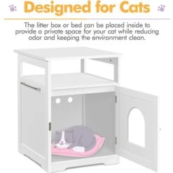 Yaheetech End Table Cat Litter Box Enclosure With Wooden Structure Open Shelf 15 Yaheetech End Table Cat Litter Box Enclosure With Wooden Structure Open Shelf -Pet Supplies Store 354090 PT5. AC SS1800 V1639760803